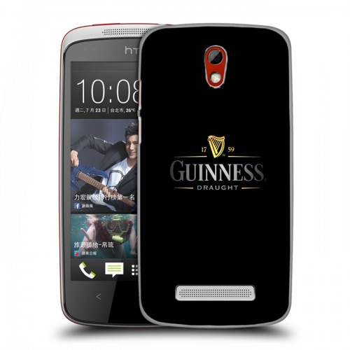 Дизайнерский пластиковый чехол для HTC Desire 500 Guinness