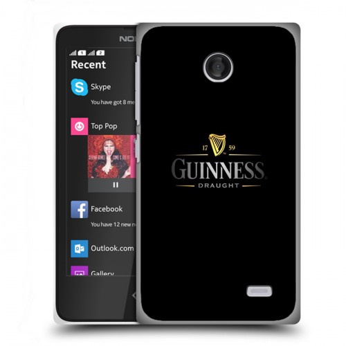 Дизайнерский пластиковый чехол для Nokia X Guinness