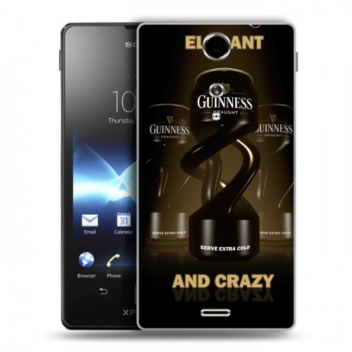 Дизайнерский пластиковый чехол для Sony Xperia TX Guinness