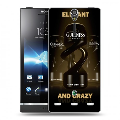 Дизайнерский пластиковый чехол для Sony Xperia S Guinness