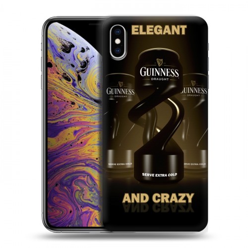 Дизайнерский силиконовый чехол для Iphone Xs Max Guinness