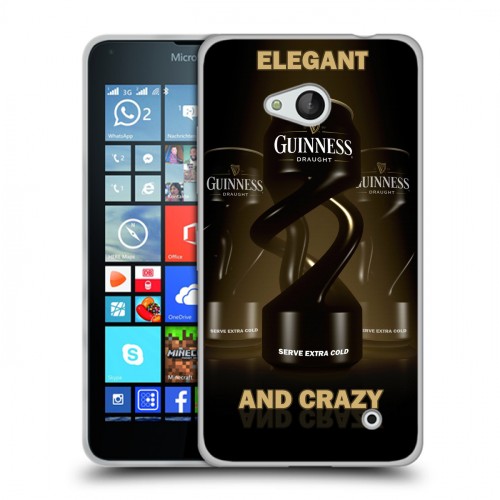 Дизайнерский пластиковый чехол для Microsoft Lumia 640 Guinness