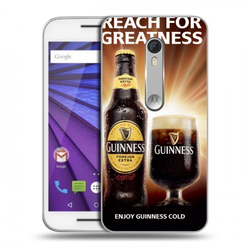 Дизайнерский пластиковый чехол для Lenovo Moto G Guinness