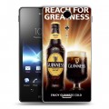 Дизайнерский пластиковый чехол для Sony Xperia TX Guinness