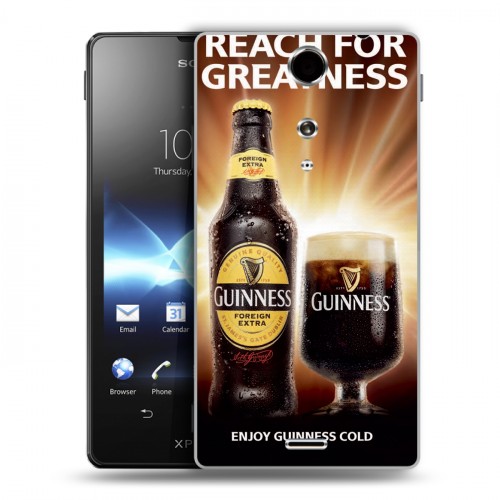 Дизайнерский пластиковый чехол для Sony Xperia TX Guinness