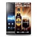 Дизайнерский пластиковый чехол для Sony Xperia S Guinness