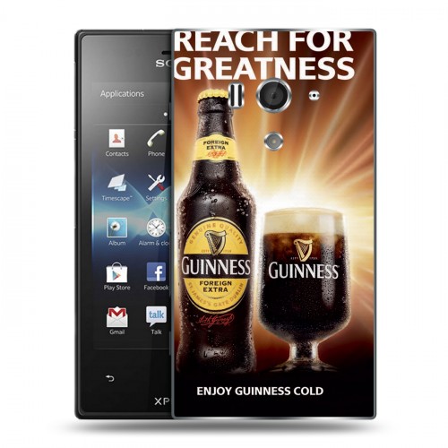 Дизайнерский пластиковый чехол для Sony Xperia acro S Guinness