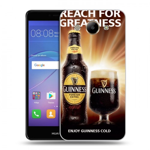 Дизайнерский пластиковый чехол для Huawei Y3 (2017) Guinness