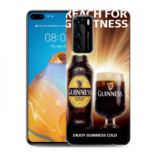 Дизайнерский силиконовый с усиленными углами чехол для Huawei P40 Guinness