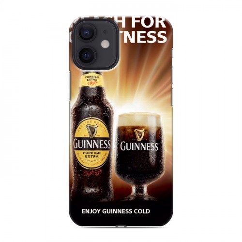 Дизайнерский силиконовый с усиленными углами чехол для Iphone 12 Mini Guinness