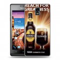 Дизайнерский пластиковый чехол для Huawei Ascend P1 Guinness