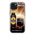 Дизайнерский силиконовый чехол для Iphone 15 Guinness