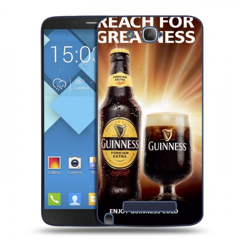 Дизайнерский пластиковый чехол для Alcatel One Touch Hero Guinness