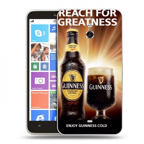 Дизайнерский пластиковый чехол для Nokia Lumia 1320 Guinness