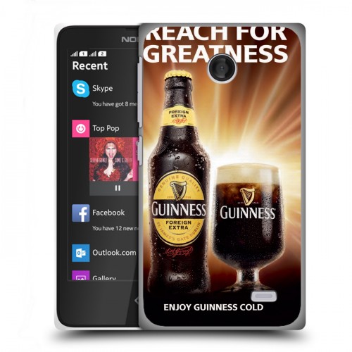 Дизайнерский пластиковый чехол для Nokia X Guinness