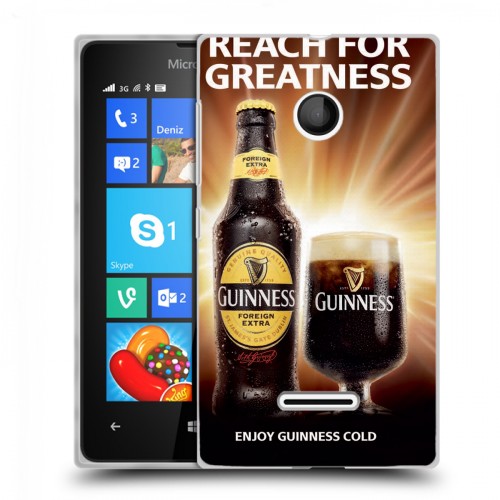 Дизайнерский пластиковый чехол для Microsoft Lumia 435 Guinness