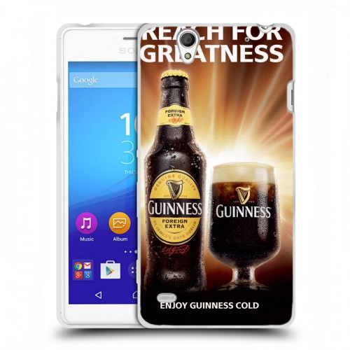 Дизайнерский пластиковый чехол для Sony Xperia C4 Guinness