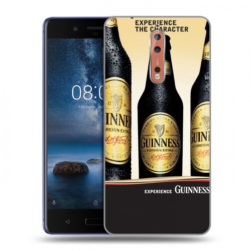 Дизайнерский пластиковый чехол для Nokia 8 Guinness