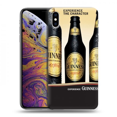 Дизайнерский силиконовый чехол для Iphone Xs Max Guinness