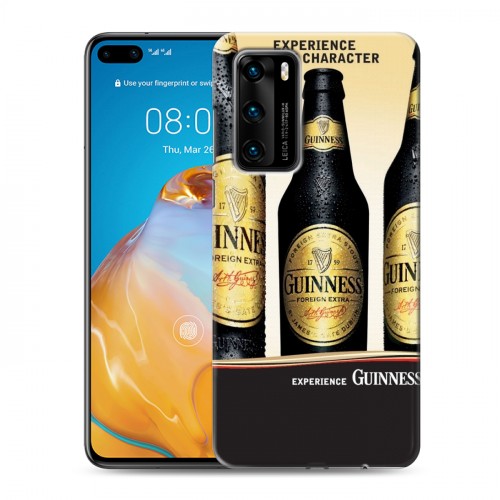 Дизайнерский пластиковый чехол для Huawei P40 Guinness