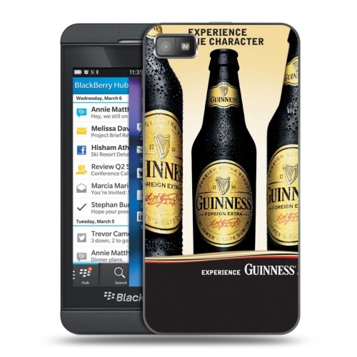 Дизайнерский пластиковый чехол для BlackBerry Z10 Guinness