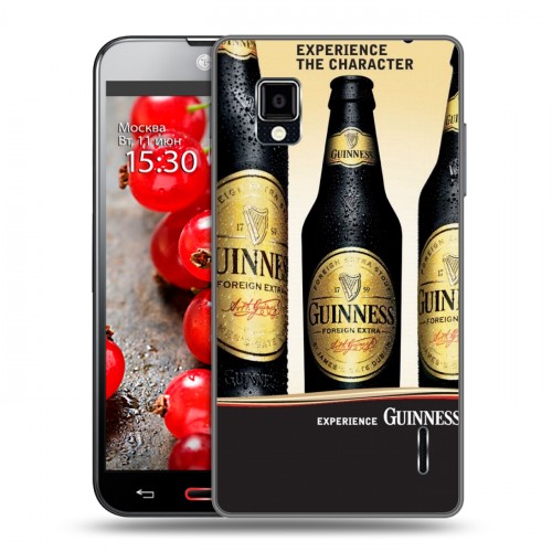 Дизайнерский пластиковый чехол для LG Optimus G Guinness