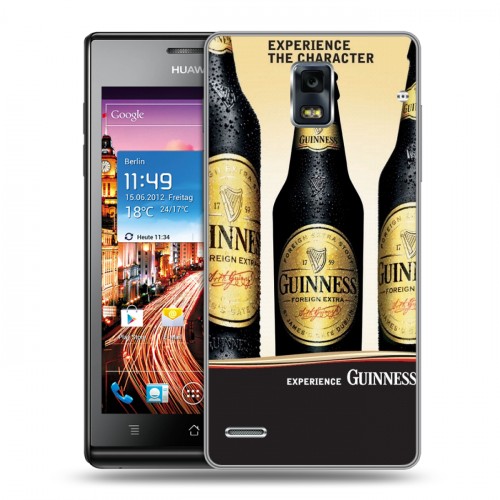 Дизайнерский пластиковый чехол для Huawei Ascend P1 Guinness