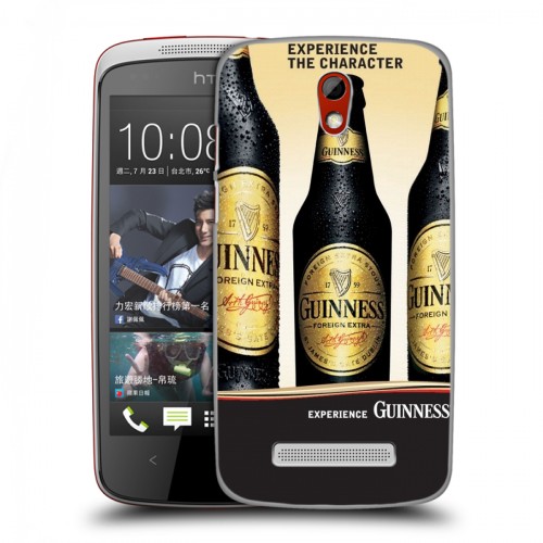 Дизайнерский пластиковый чехол для HTC Desire 500 Guinness