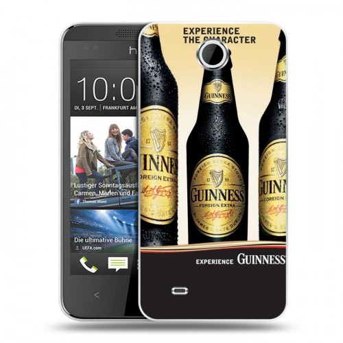 Дизайнерский пластиковый чехол для HTC Desire 300 Guinness