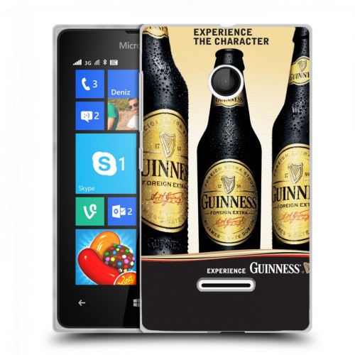 Дизайнерский пластиковый чехол для Microsoft Lumia 435 Guinness