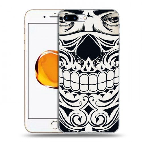 Дизайнерский силиконовый чехол для Iphone 7 Plus / 8 Plus Маски Black White