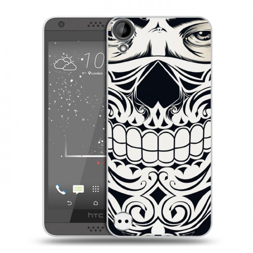 Дизайнерский пластиковый чехол для HTC Desire 530 Маски Black White