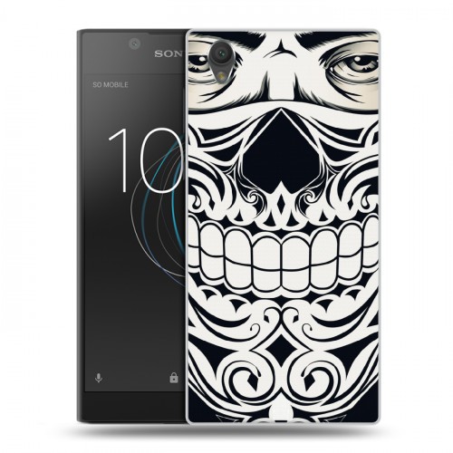 Дизайнерский пластиковый чехол для Sony Xperia L1 Маски Black White