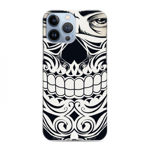 Дизайнерский силиконовый чехол для Iphone 13 Pro Max Маски Black White