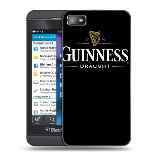 Дизайнерский пластиковый чехол для BlackBerry Z10 Guinness