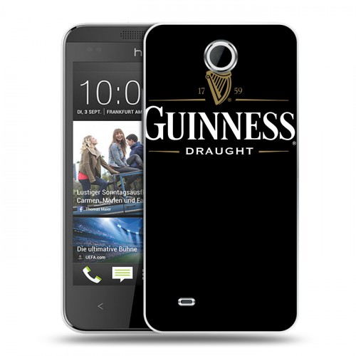 Дизайнерский пластиковый чехол для HTC Desire 300 Guinness