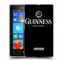 Дизайнерский пластиковый чехол для Microsoft Lumia 435 Guinness