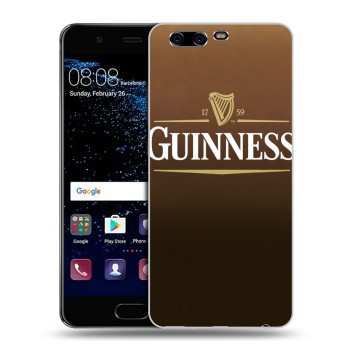 Дизайнерский силиконовый чехол для Huawei P10 Plus Guinness (на заказ)