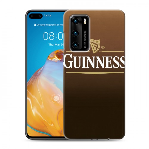 Дизайнерский пластиковый чехол для Huawei P40 Guinness