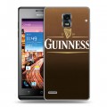 Дизайнерский пластиковый чехол для Huawei Ascend P1 Guinness