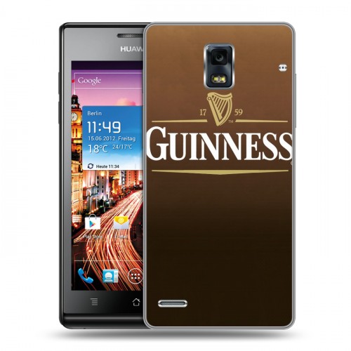 Дизайнерский пластиковый чехол для Huawei Ascend P1 Guinness