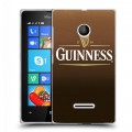 Дизайнерский пластиковый чехол для Microsoft Lumia 435 Guinness