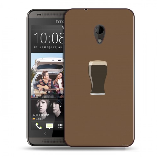 Дизайнерский пластиковый чехол для HTC Desire 700 Guinness