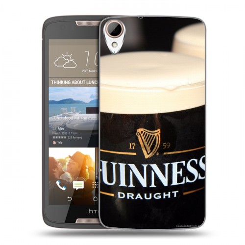 Дизайнерский пластиковый чехол для HTC Desire 828 Guinness