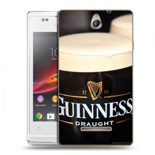 Дизайнерский пластиковый чехол для Sony Xperia E Guinness