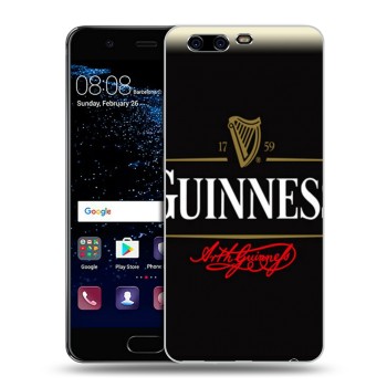 Дизайнерский силиконовый чехол для Huawei P10 Plus Guinness (на заказ)