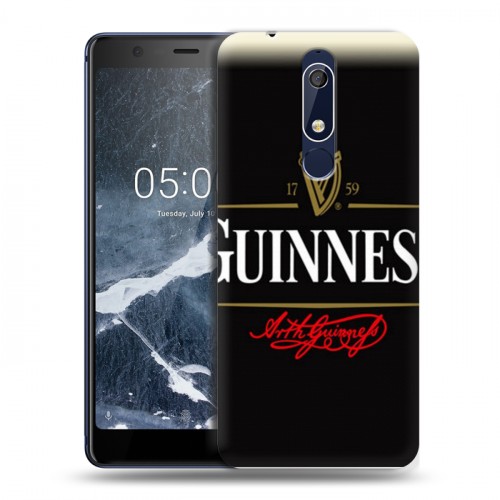 Дизайнерский пластиковый чехол для Nokia 5.1 Guinness