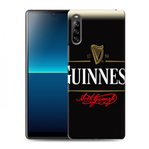 Дизайнерский силиконовый с усиленными углами чехол для Sony Xperia L4 Guinness