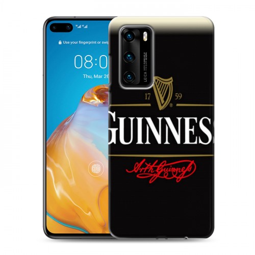 Дизайнерский пластиковый чехол для Huawei P40 Guinness