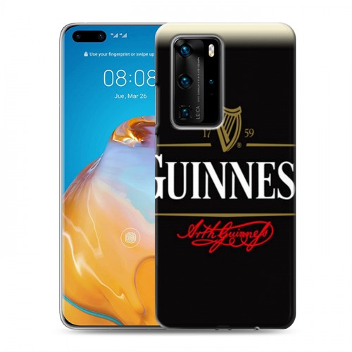 Дизайнерский пластиковый чехол для Huawei P40 Pro Guinness